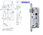 HOBES zámek K 105,  72/60 vložka - FABKA, šířka čela 20mm K105